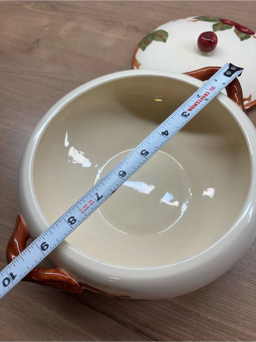 Vintage Franciscan Apple Covered Serving Dish